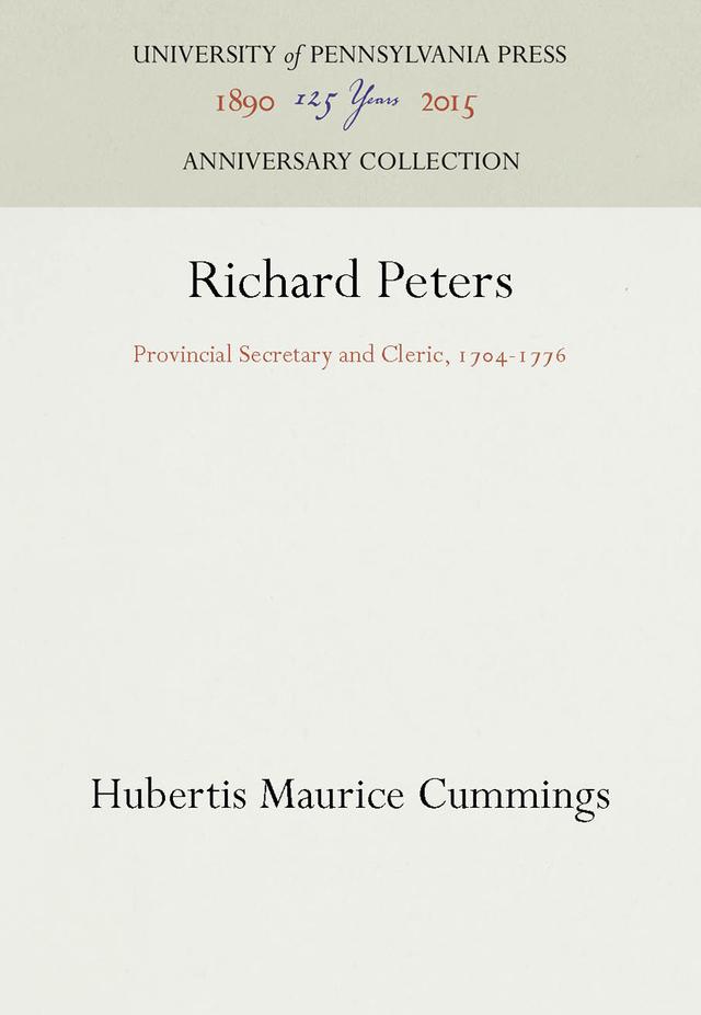 Richard Peters by Hubertis Maurice Cummings