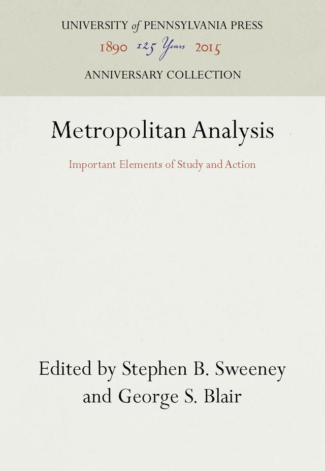 Metropolitan Analysis by George S. Blair, Stephen B. Sweeney