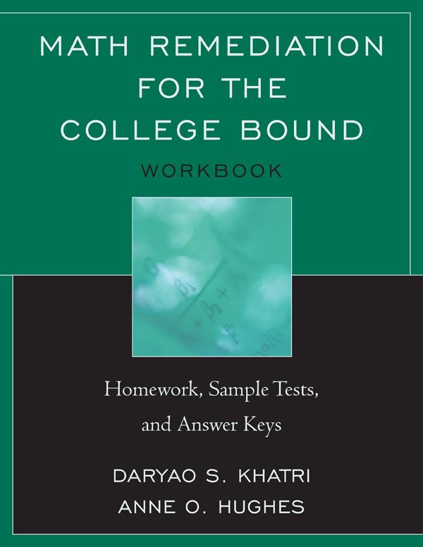Math Remediation for the College Bound by Daryao Khatri