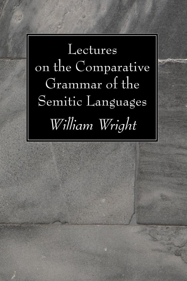 Lectures on the Comparative Grammar of the Semitic Languages by William Wright