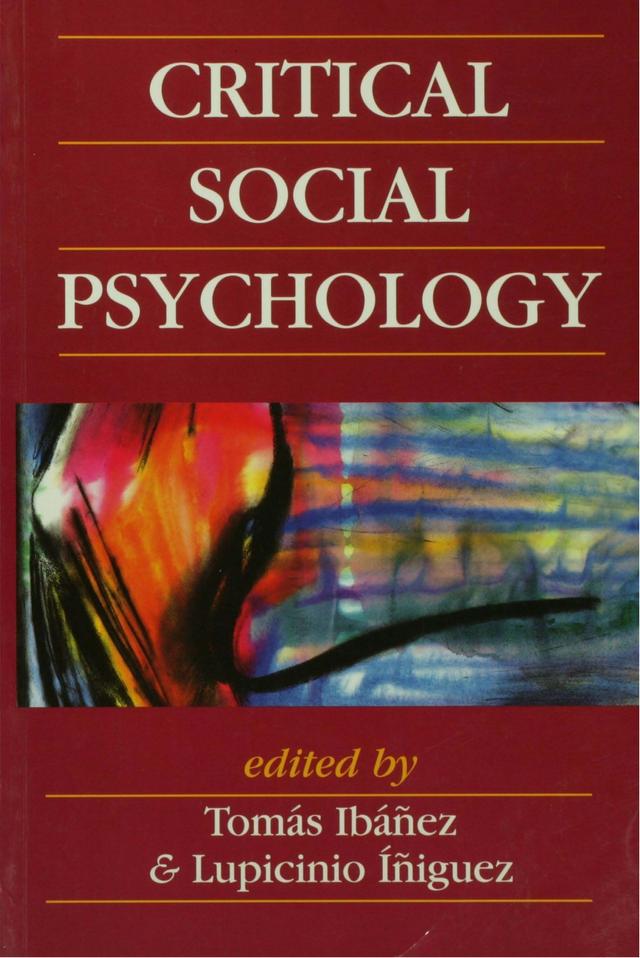 Critical Social Psychology by Tomás Ibáñez