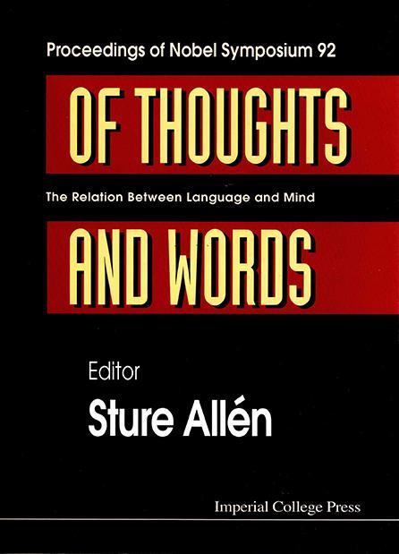 OF THOUGHTS & WORDS  (B/S) by Allen Sture