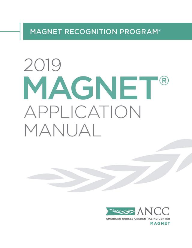 2019 Magnet® Application Manual by American Nurses Credentialling Center
