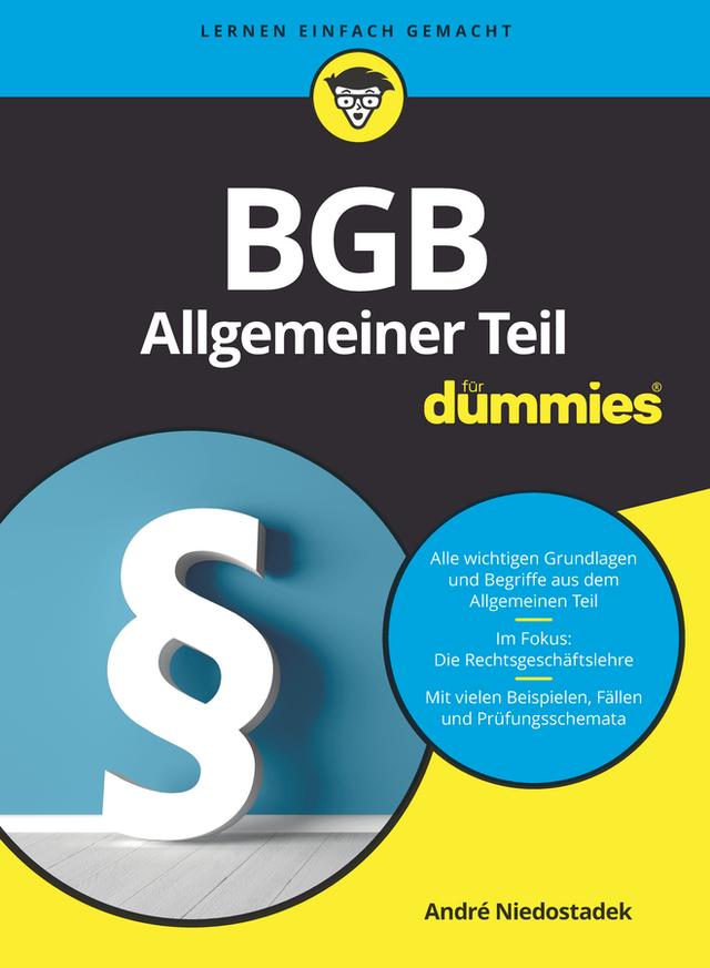 BGB Allgemeiner Teil für Dummies by André Niedostadek