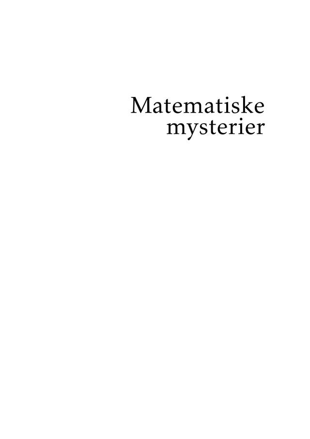Matematiske mysterier by Hans Anton Salomonsen