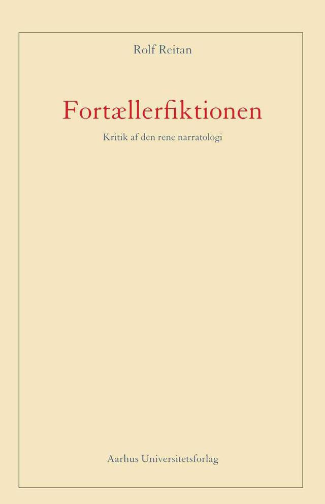 Fortællerfiktionen by Rolf Reitan