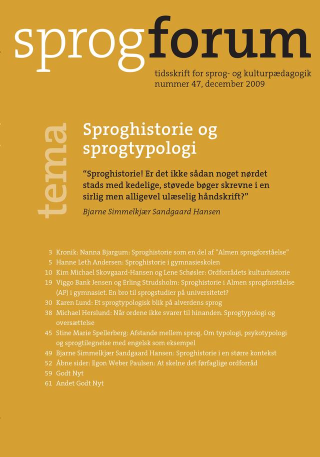 Sproghistorie og sprogtypologi by Annette Sondergaard Gregersen, Birte Dahlgreen, Hanne Leth Andersen, Nanna Bjargum, Pia Zinn Ohrt