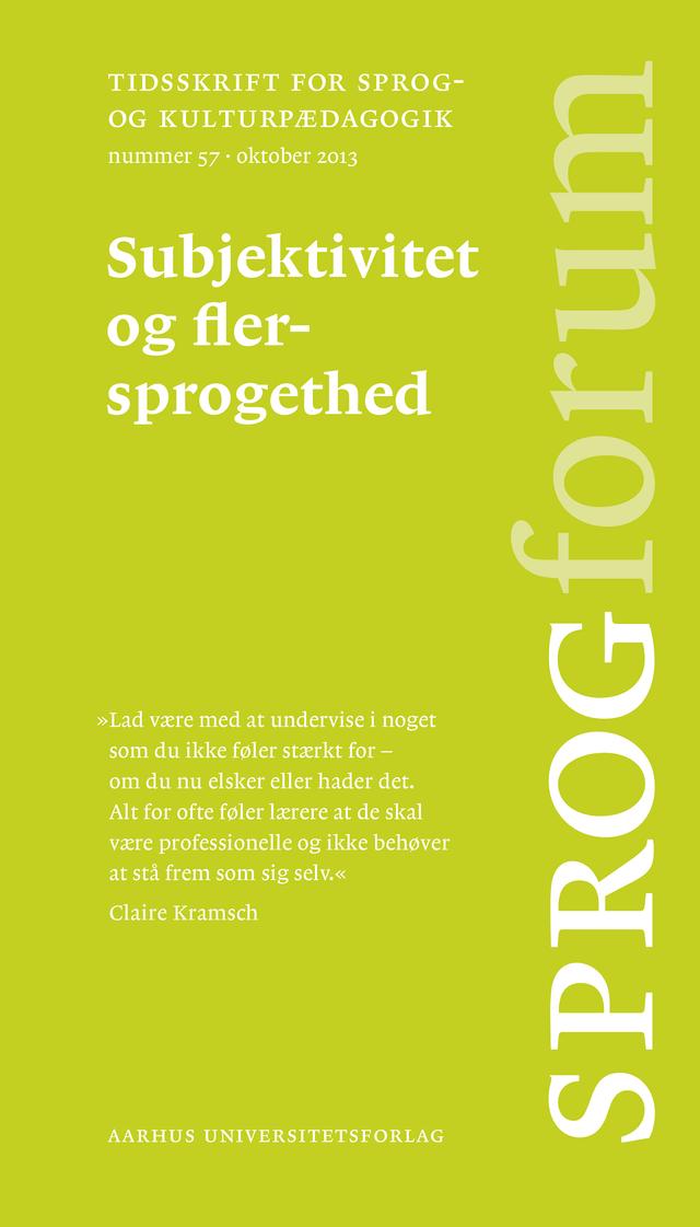 Subjektivitet og flersprogethed by Karen-Margrethe Frederiksen, Karen Risager, Michael Svendsen Pedersen
