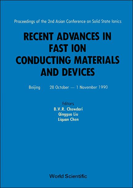 RECENT ADV.IN FAST ION CONDUCTING MATERI by Chen Liquan, Chowdari B V R, Liu Qingguo